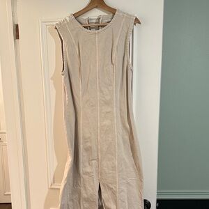 Abercrombie & Fitch Cream Midi Dress
